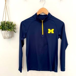 Boys large Michigan 1/4 zip jacket